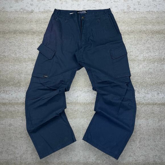 LAPG Tactical Pants Navy Blue Baggy Wide Leg Fit Utility Cargos - Picture 2 of 4
